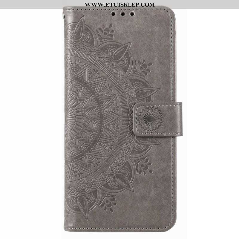 Etui Folio do Poco X4 Pro 5G Mandala Sun Ze Smyczą